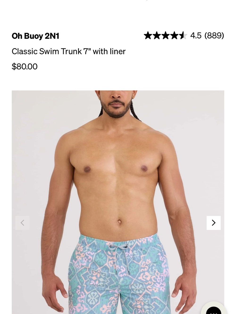 Saxx Oh Buoy 2N1 Mint & Pink Swim Trunk